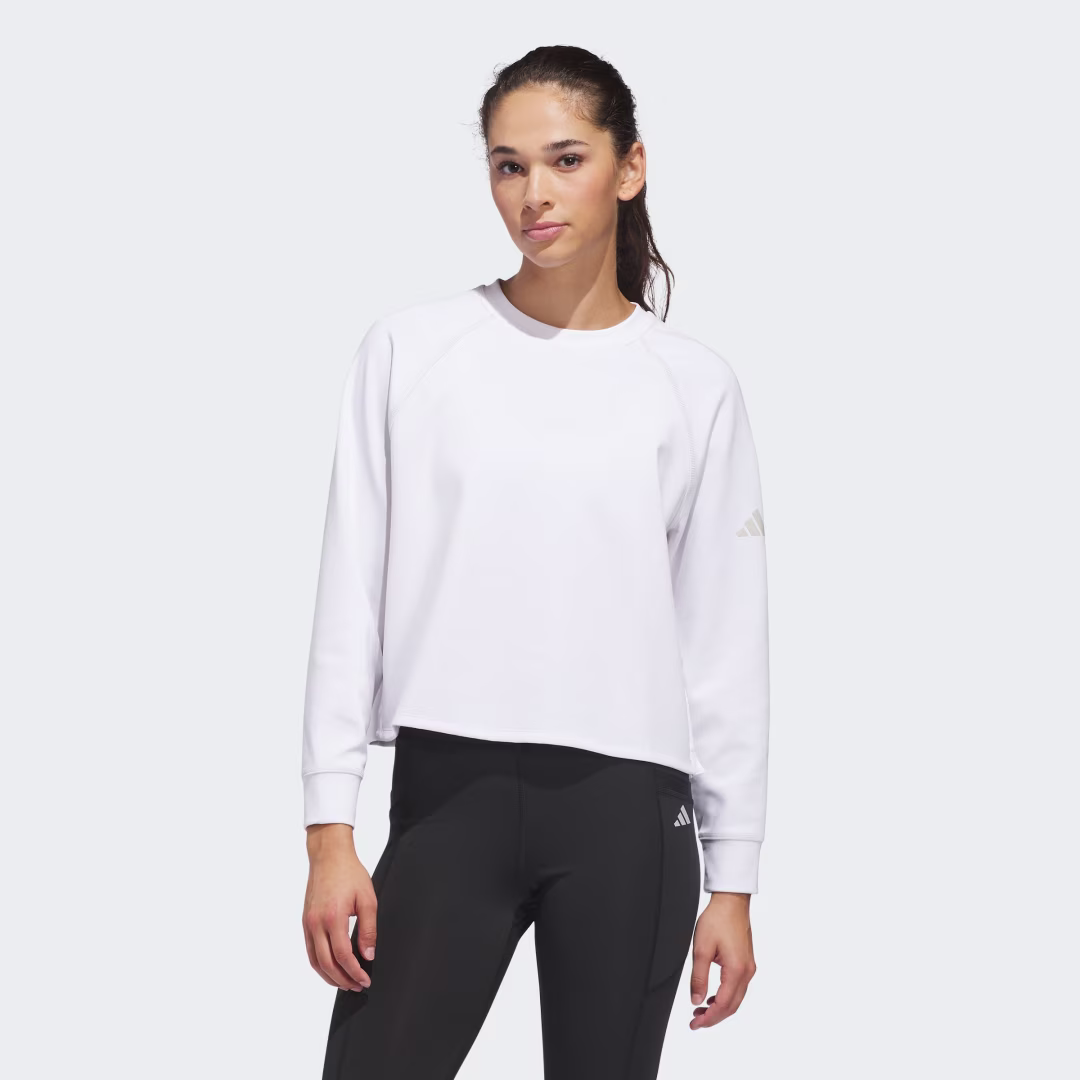 adidas Beyond Course Side Snap Twistweave Sweatshirt
