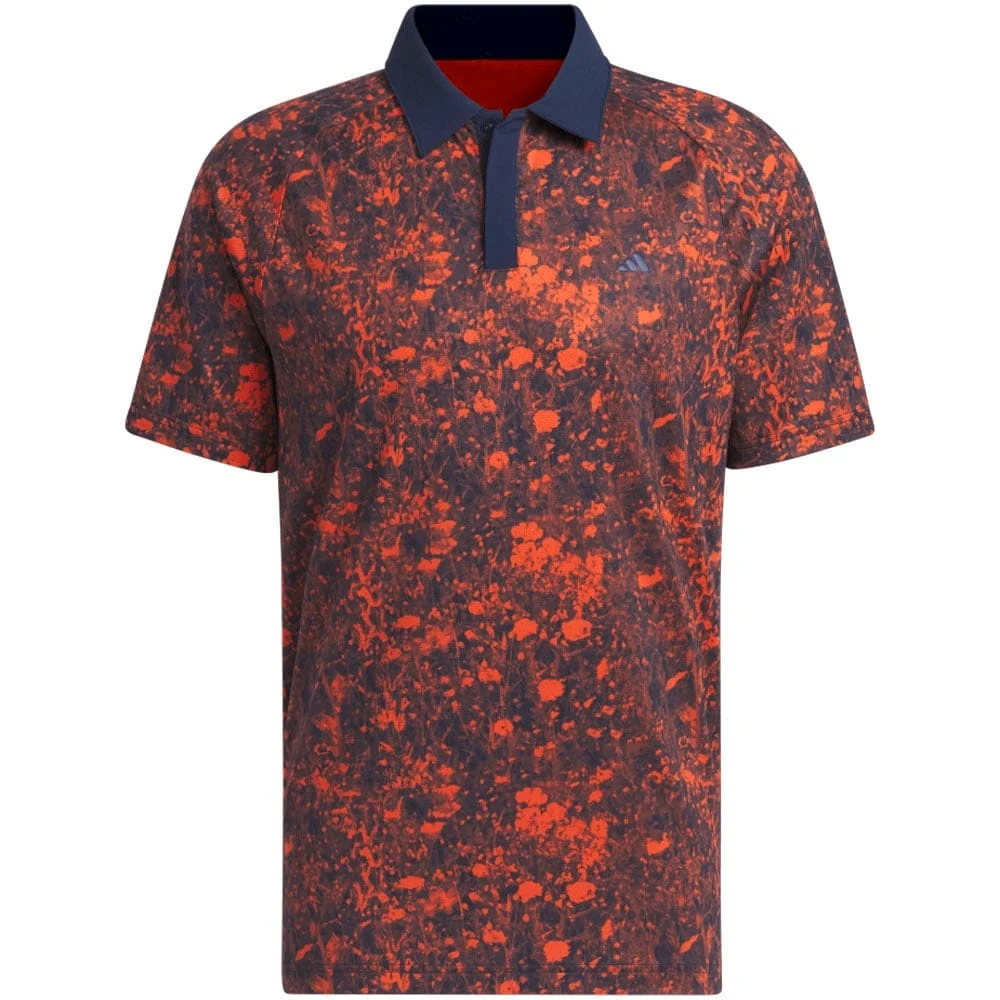 adidas Mesh Print Polo Collegiate Preloved