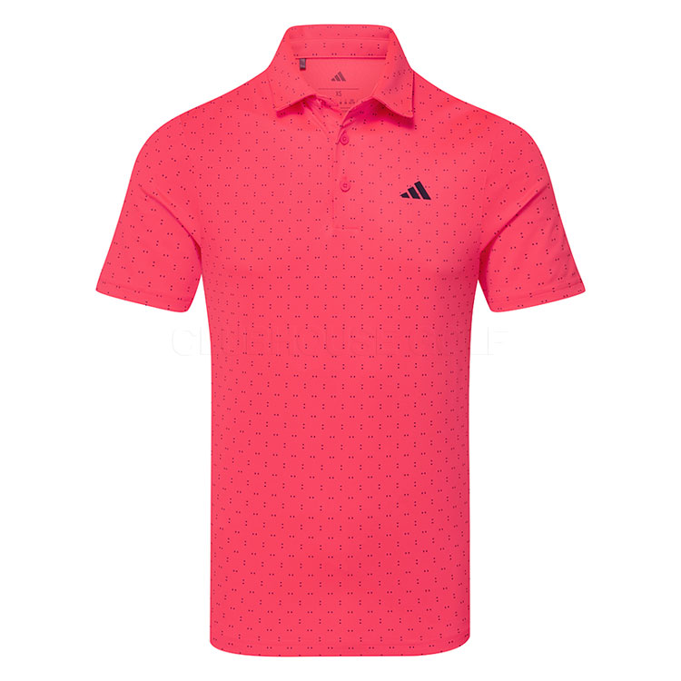 Adidas Texture Print Polo Solar Turbo Collegiate Hz6889