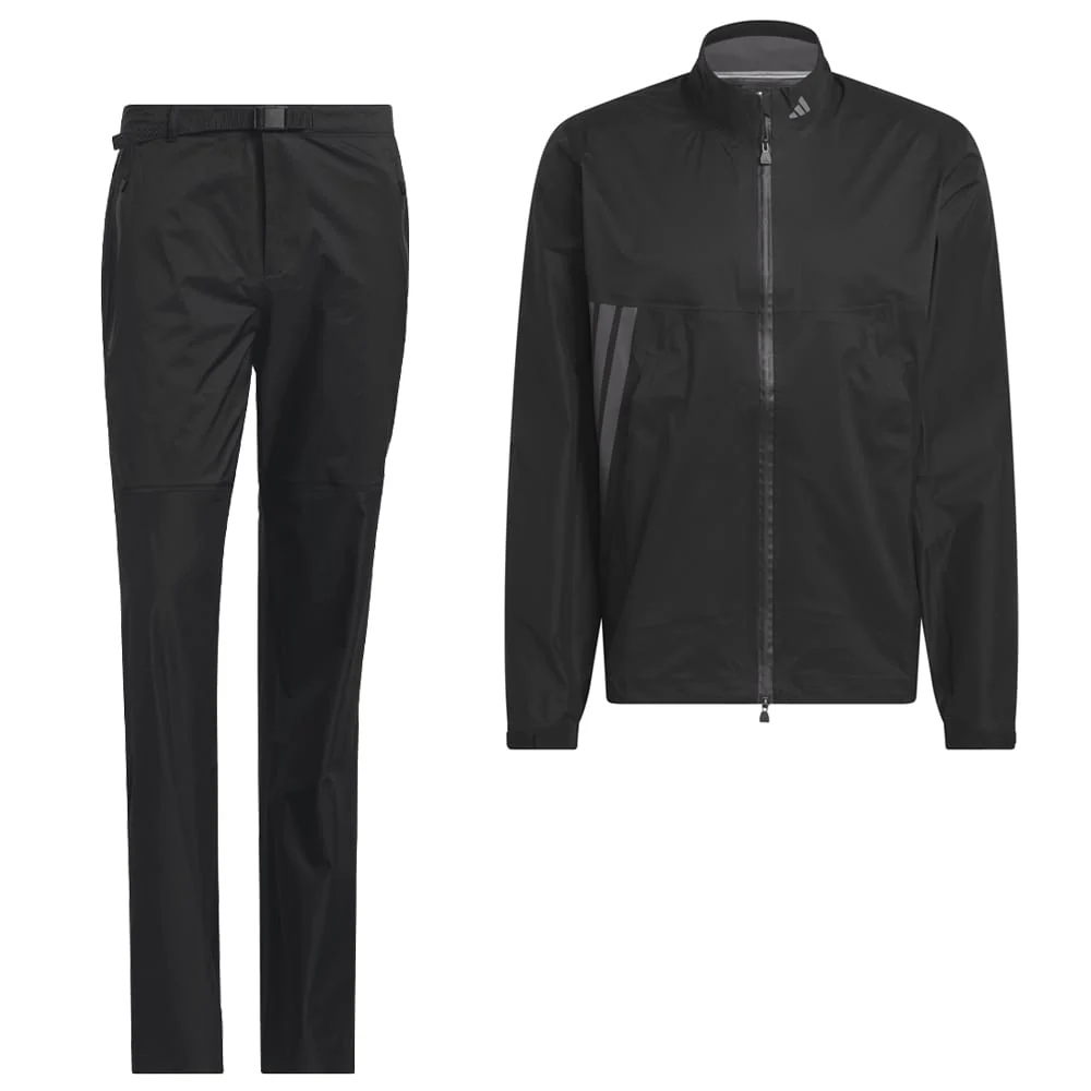 Adidas Ultimate365 Tour Climaproof Plus Waterproof Full Zip Rain Suit Jacket Trousers