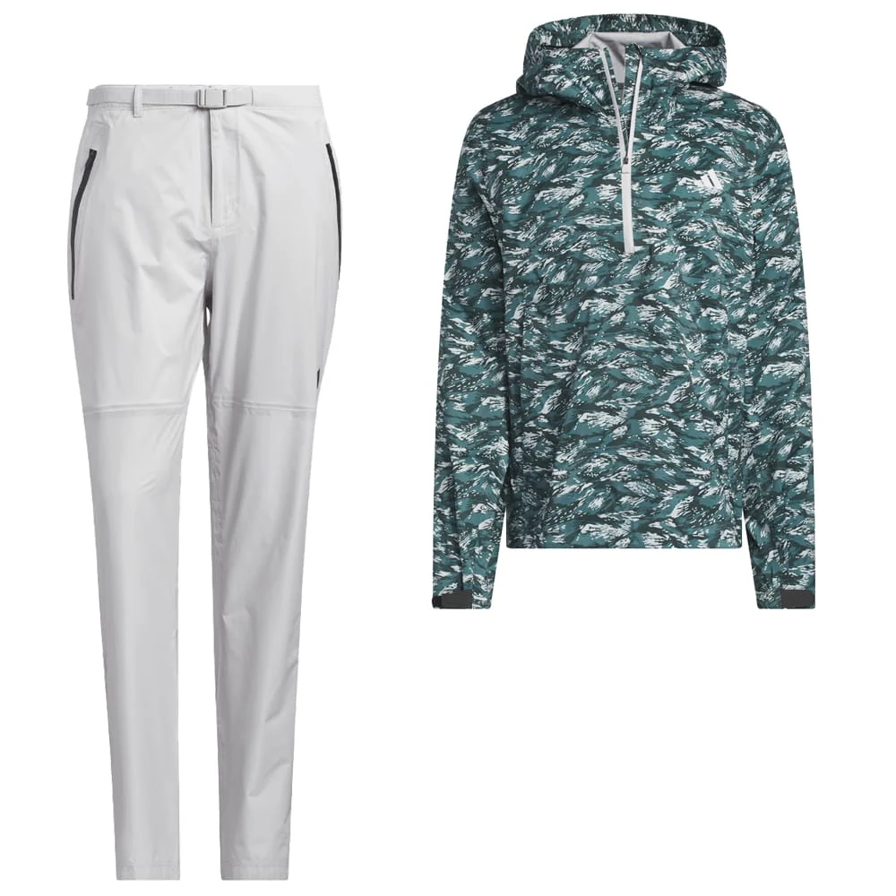 Adidas Ultimate365 Tour Climaproof Plus Waterproof Parka Rain Suit Preloved One Trousers Jacket