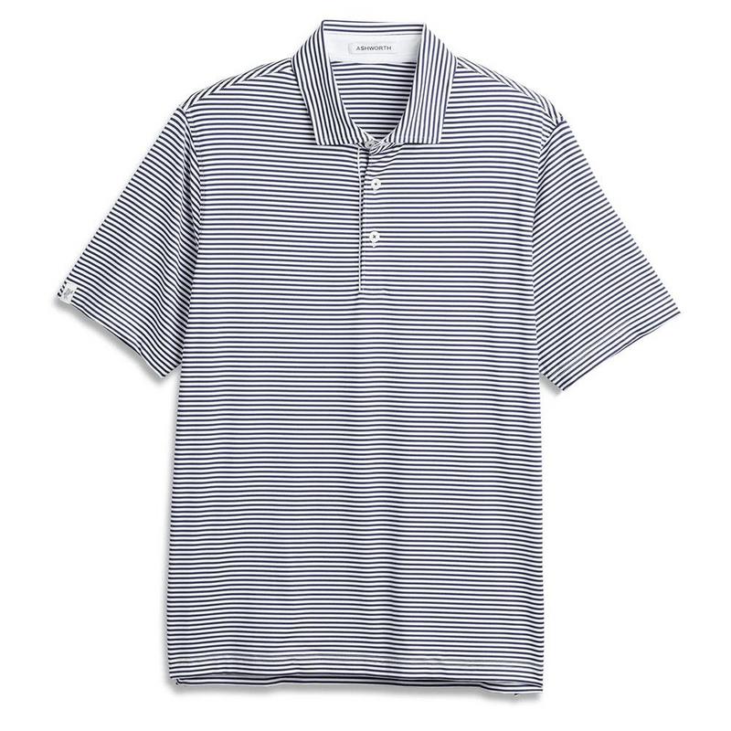Ashworth Striped Tech Polo
