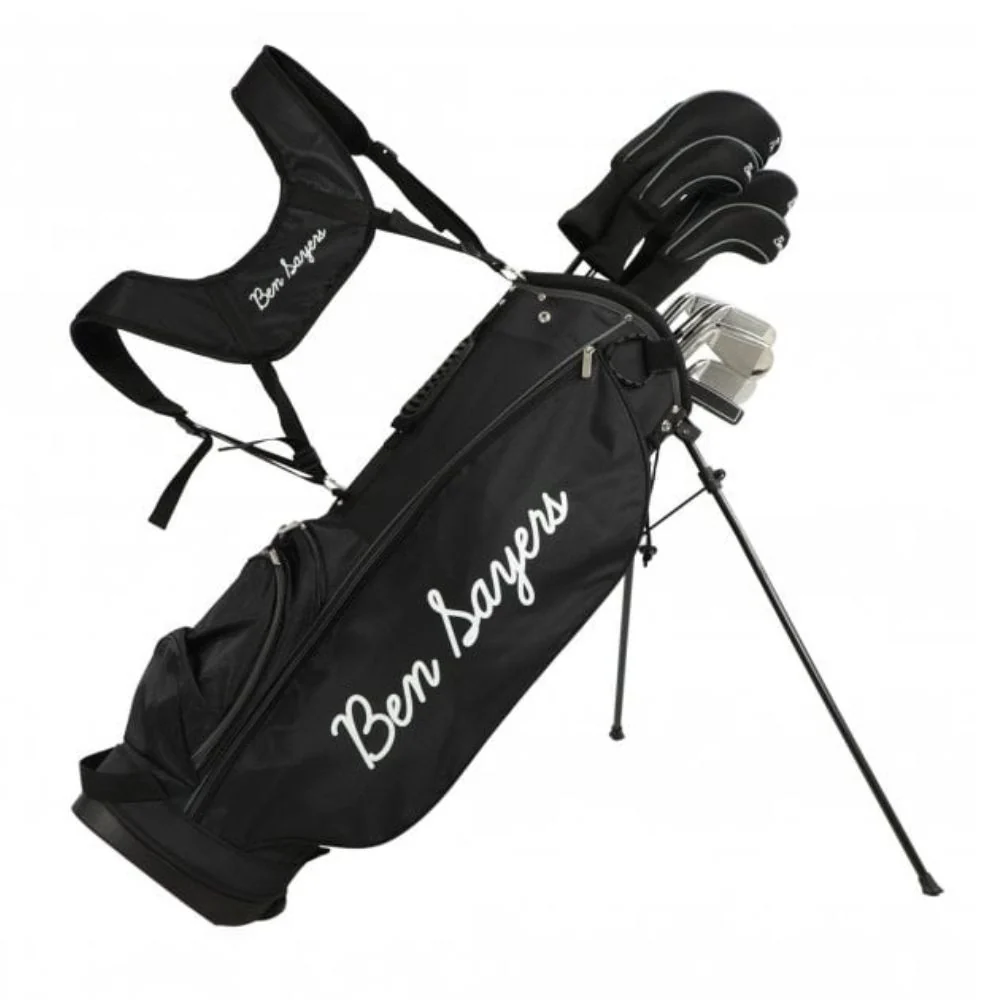 Ben Sayers M8 Men's 13 Piece Golf Package Set - 1" Longer - Stand Bag - 1” Longer / Regular Flex / Right Hand