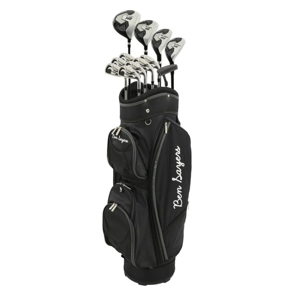 Ben Sayers M8 Men's 13 Piece Golf Package Set - Cart Bag - Standard / Regular Flex / Right Hand