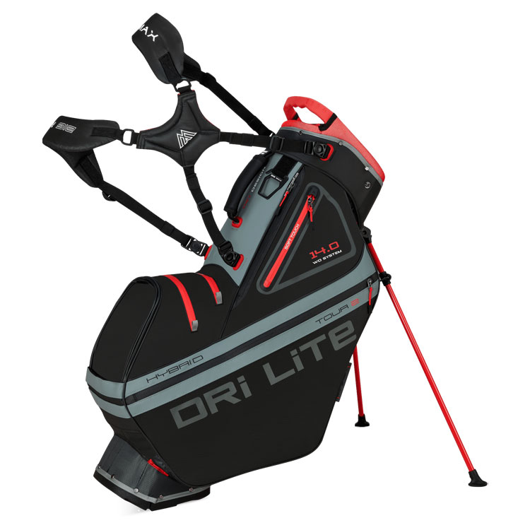 BIG MAX Dri Lite Hybrid Tour 2 Stand Charcoal Red Jy9013 Bcr Bag