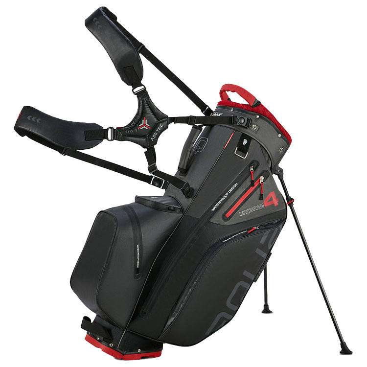 BIG MAX Hybrid 4 Stand Black Charcoal Red Wl90084 Bcr Bag