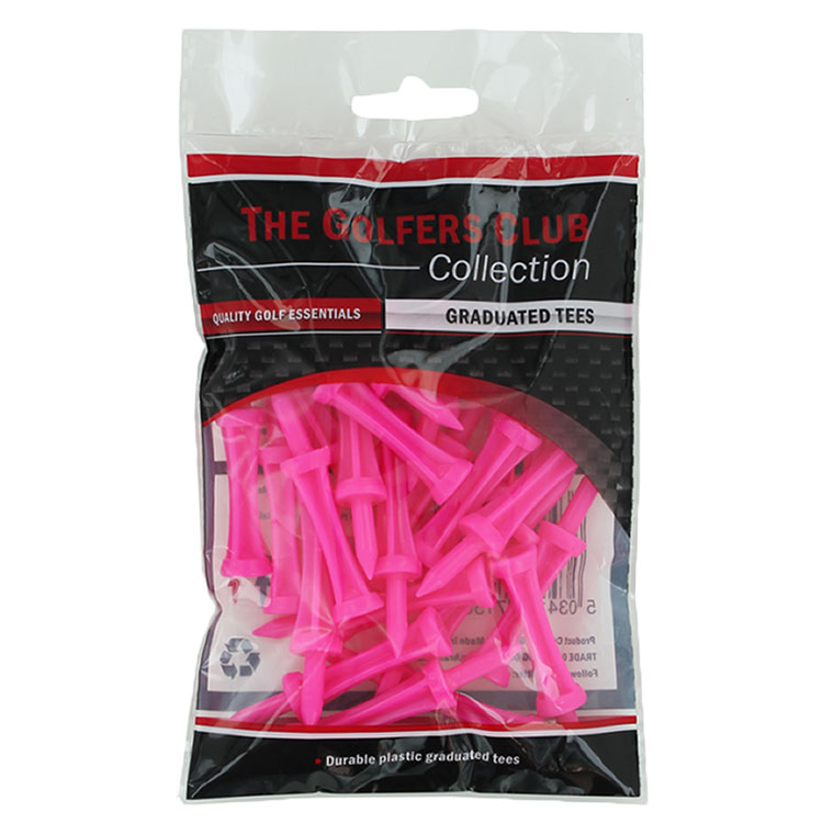 Brand Fusion Graduated 39mm Golf Tees (25 Pack)