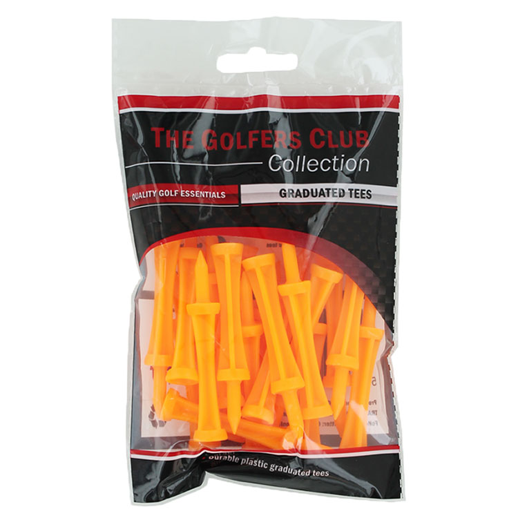 Brand Fusion Graduated 50mm Golf Tees Neon (20 Pack)