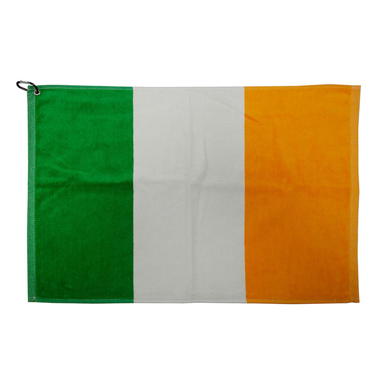 Brand Fusion Tri-Fold Velour Ireland Flag Golf Towel / W03IRE