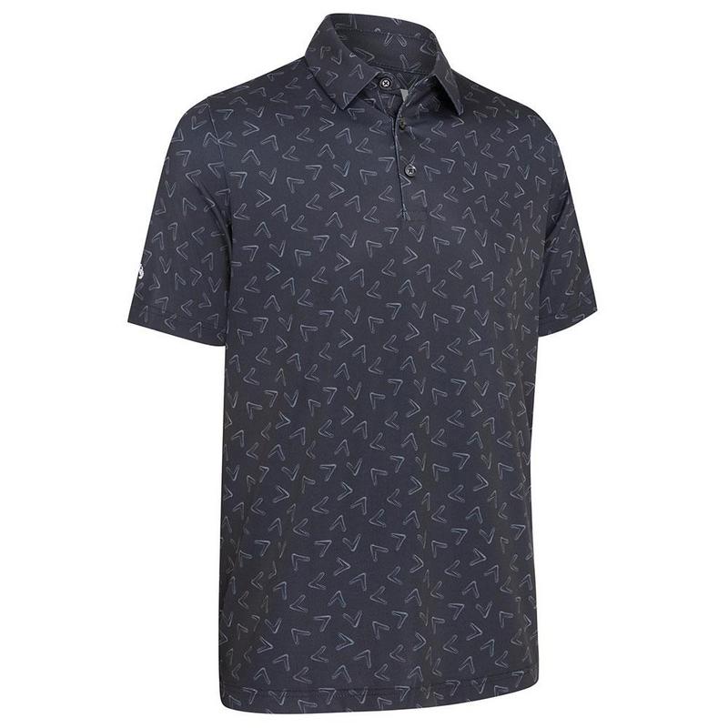 Callaway All Over Chev Print Polo