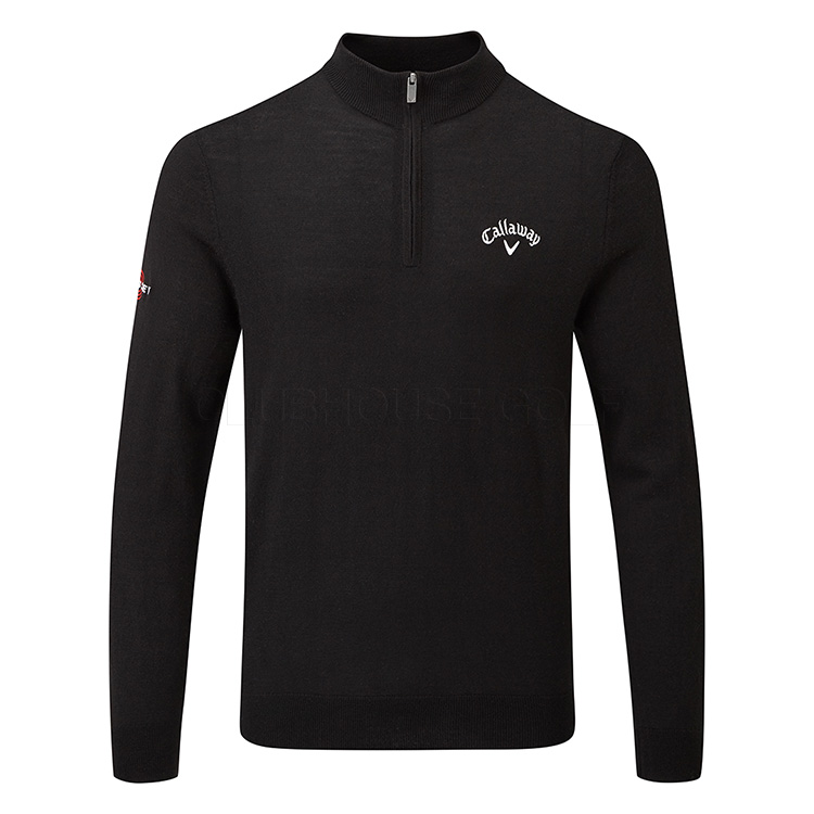 Callaway Blended Merino Zip Sweater Ink Cggf80m1