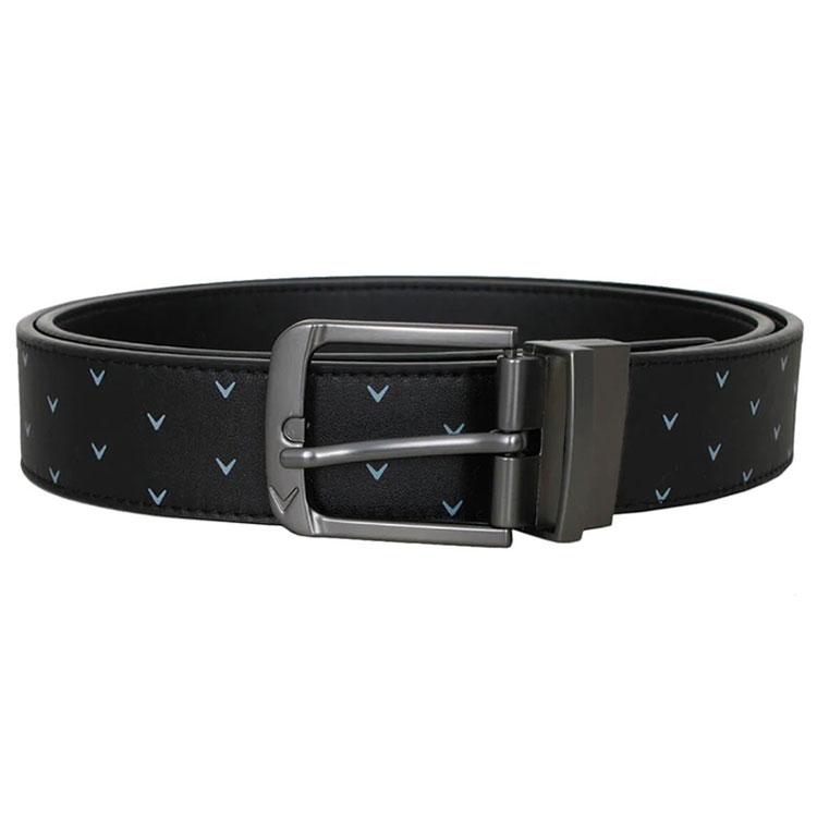 Callaway Chev Leather Belt Caviar Cgasc006