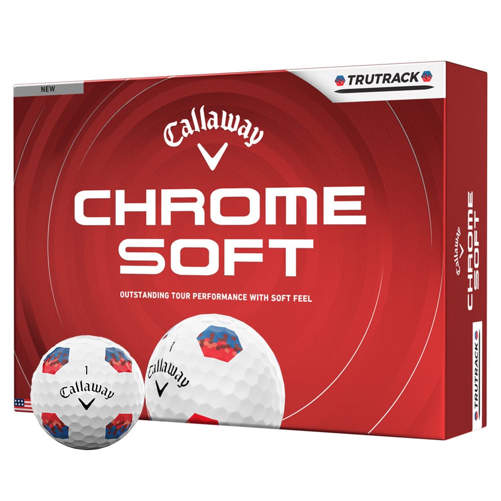 Callaway Chrome Soft Trutrack Blue Red Balls