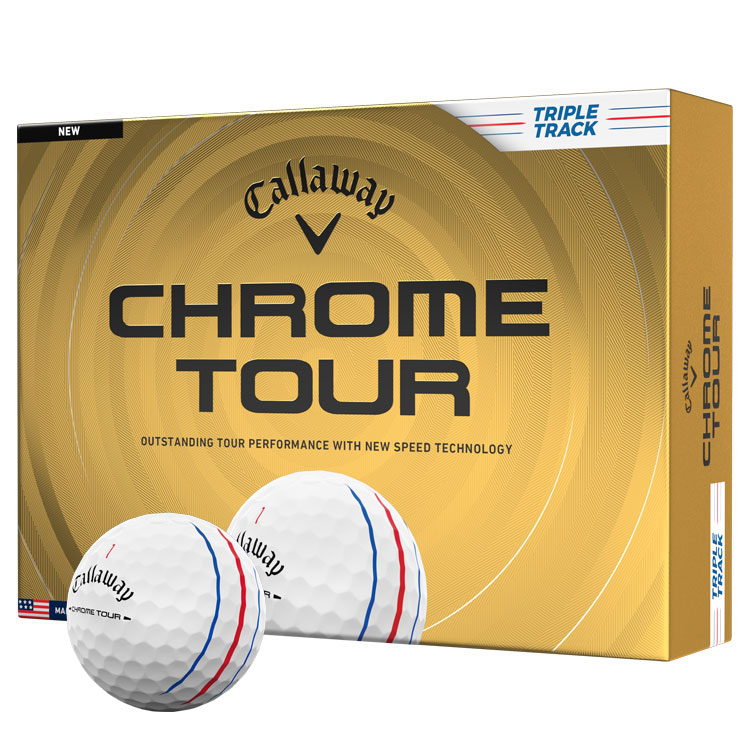 Callaway Chrome Tour Triple Track Personalised Text Balls