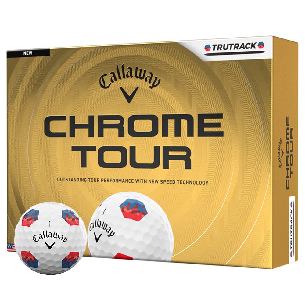 Callaway Chrome Tour Trutrack Blue Red Balls