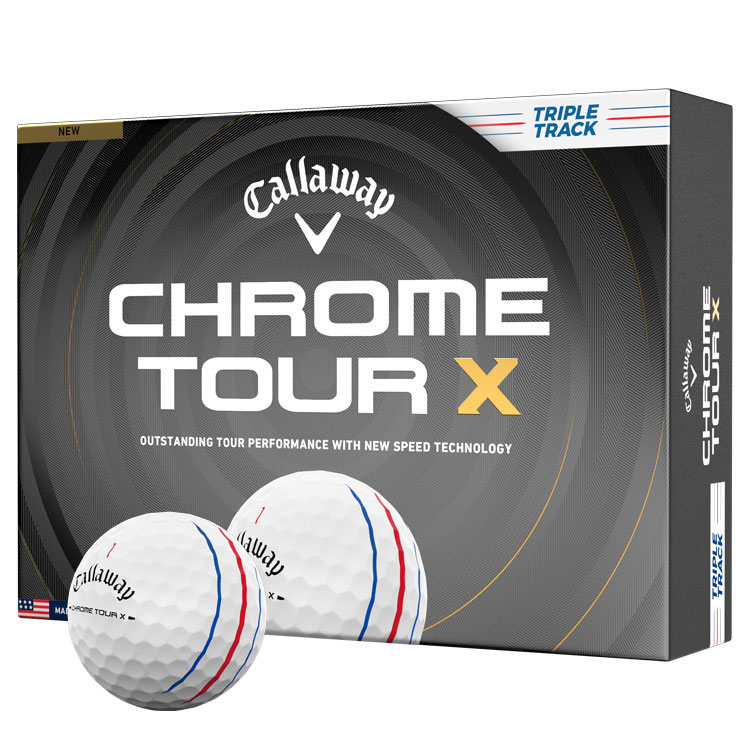 Callaway Chrome Tour X Triple Track Personalised Text Balls