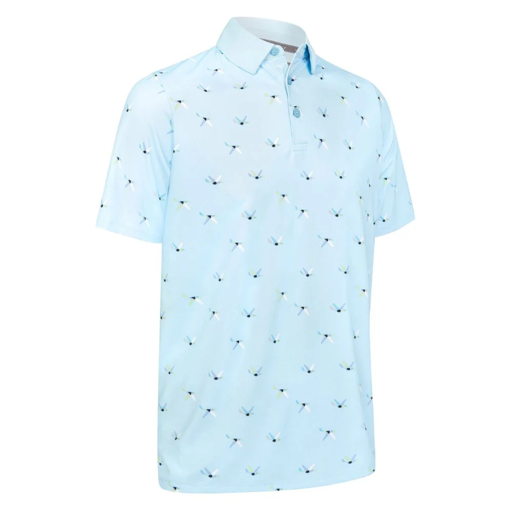 Callaway Clothing All Over Birdie Polo 2025 Artic Paradise