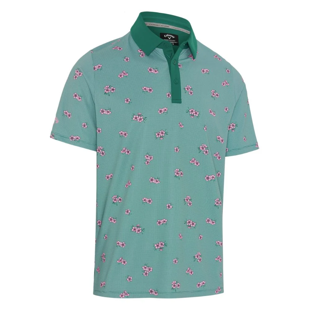 Callaway Clothing Azalea Gingham Print Polo 2026 Cgksg084