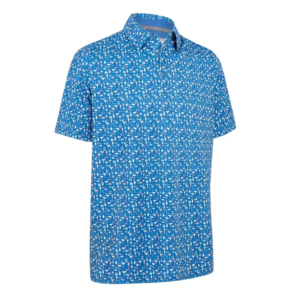 Callaway Clothing Cocktail Print Polo Galaxy