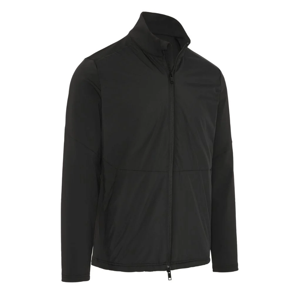 Callaway Clothing Mixed Media Full Zip Jacket 2025 Caviar