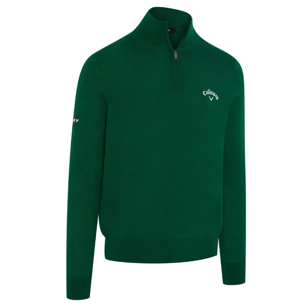 Callaway Clothing Odyssey Blended Merino Zip Sweater Cggf80m1