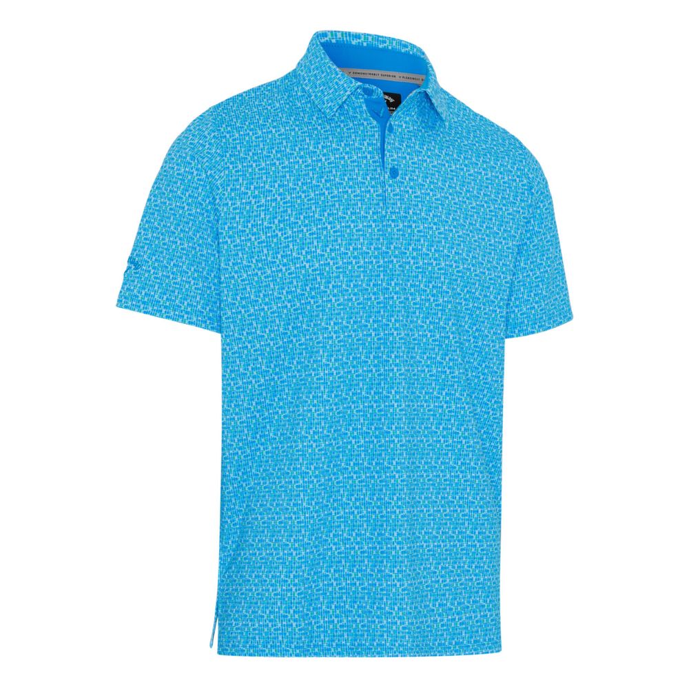 Callaway Clothing Tile Gingham Print Polo 2026 Cgksg064