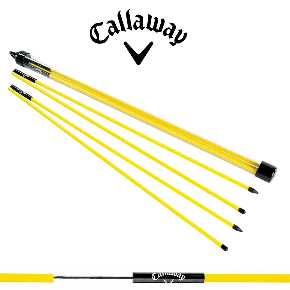 Callaway GOLF ALIGNMENT STIX - 48'' FOLDING GOLF ALIGNMENT AID - PAIR X 2 STICKS