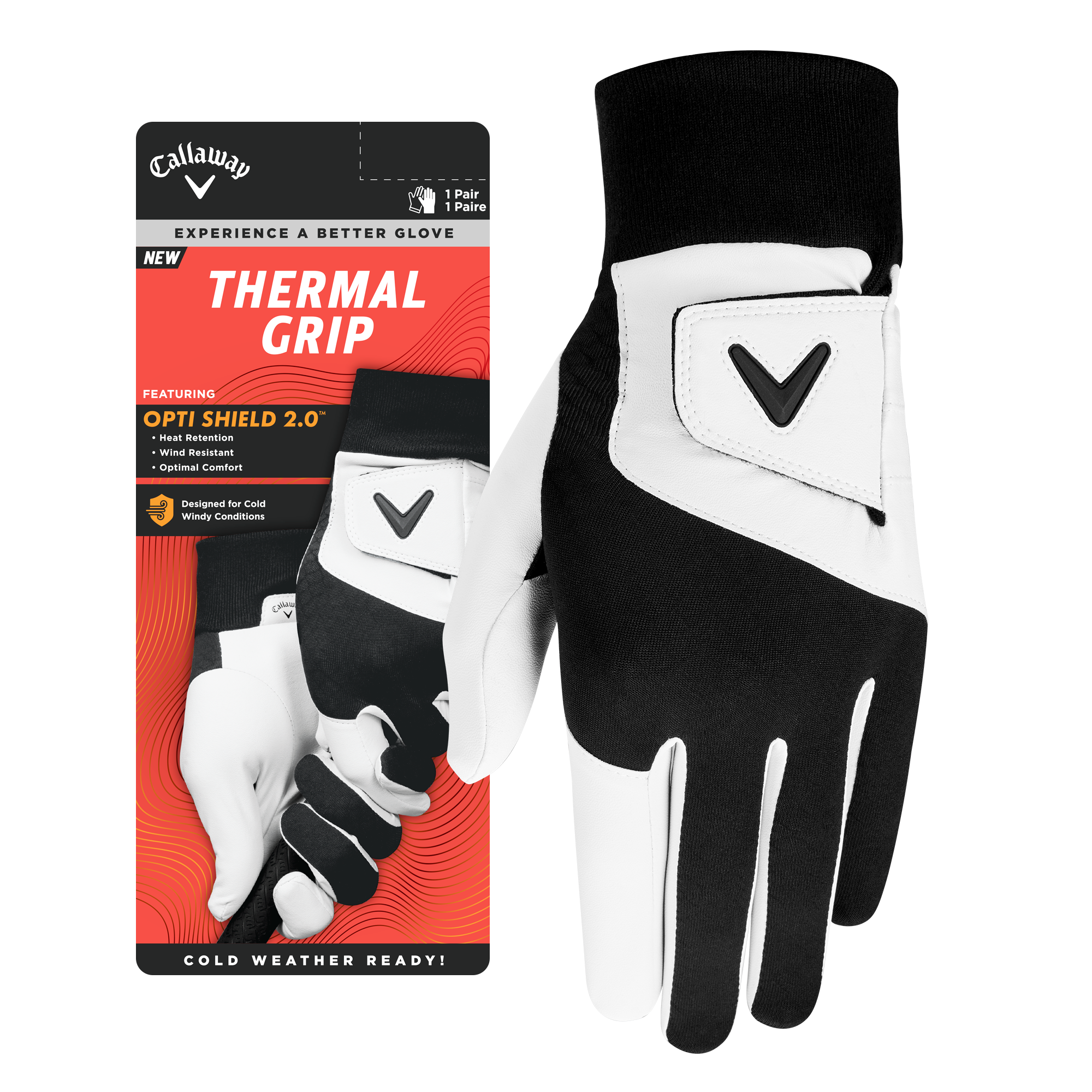 Callaway Golf Men's Thermal Grip Gloves