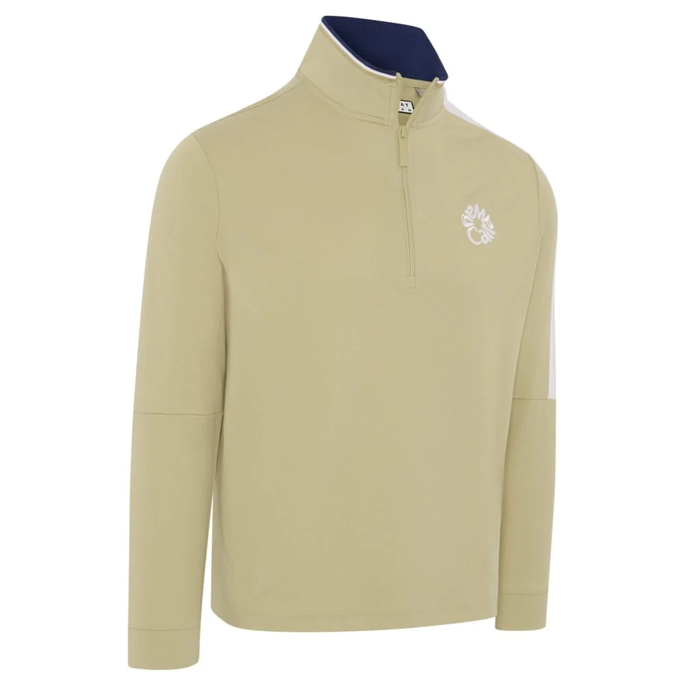 Callaway Legacy Collection Quarterzip Ribbed Neck Midlayer