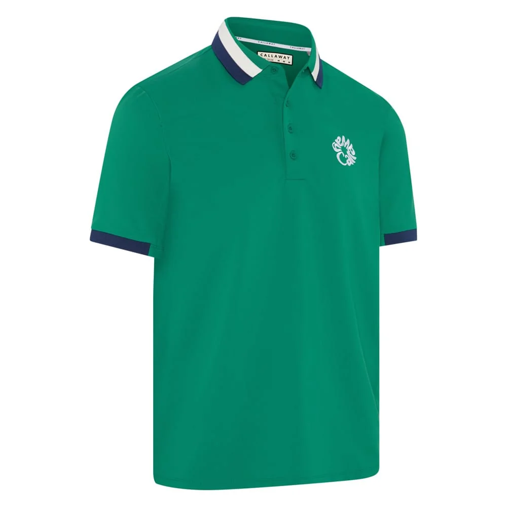 Callaway Legacy Collection Striped Colourblock Ribbed Collar Polo