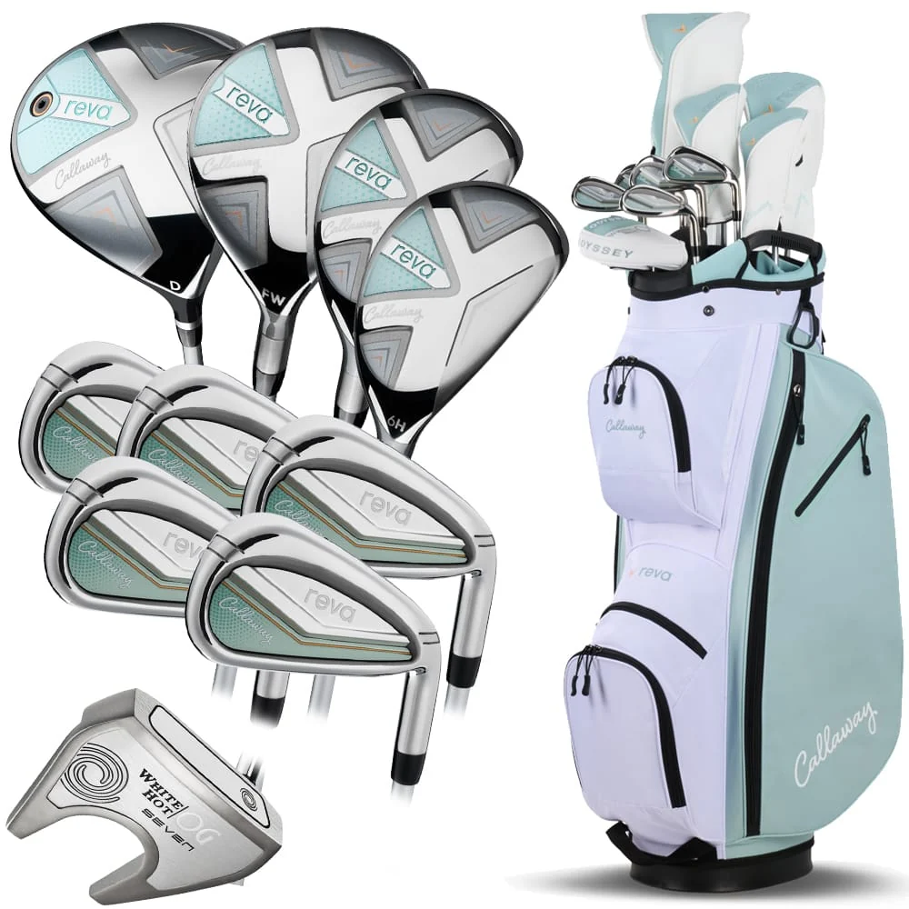 Callaway Reva '26 11-Piece Cart Bag Ladies Package Set - Peach/Surf