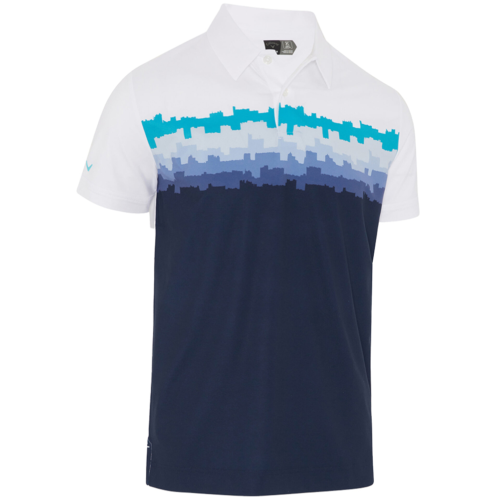 Callaway Skyline Block Print Polo