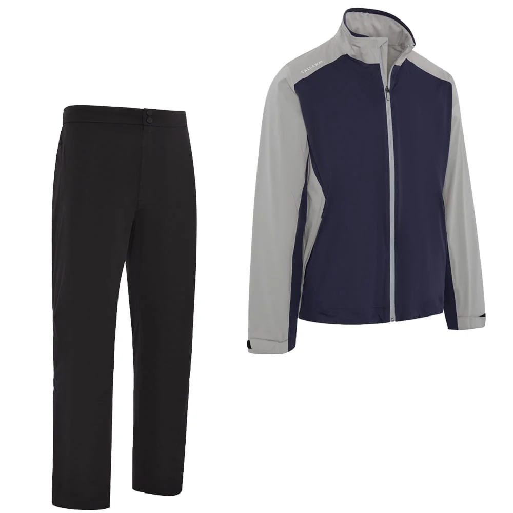 Callaway Stormlite Iii Waterproof Suit Concrete Caviar Trousers Regular Jacket