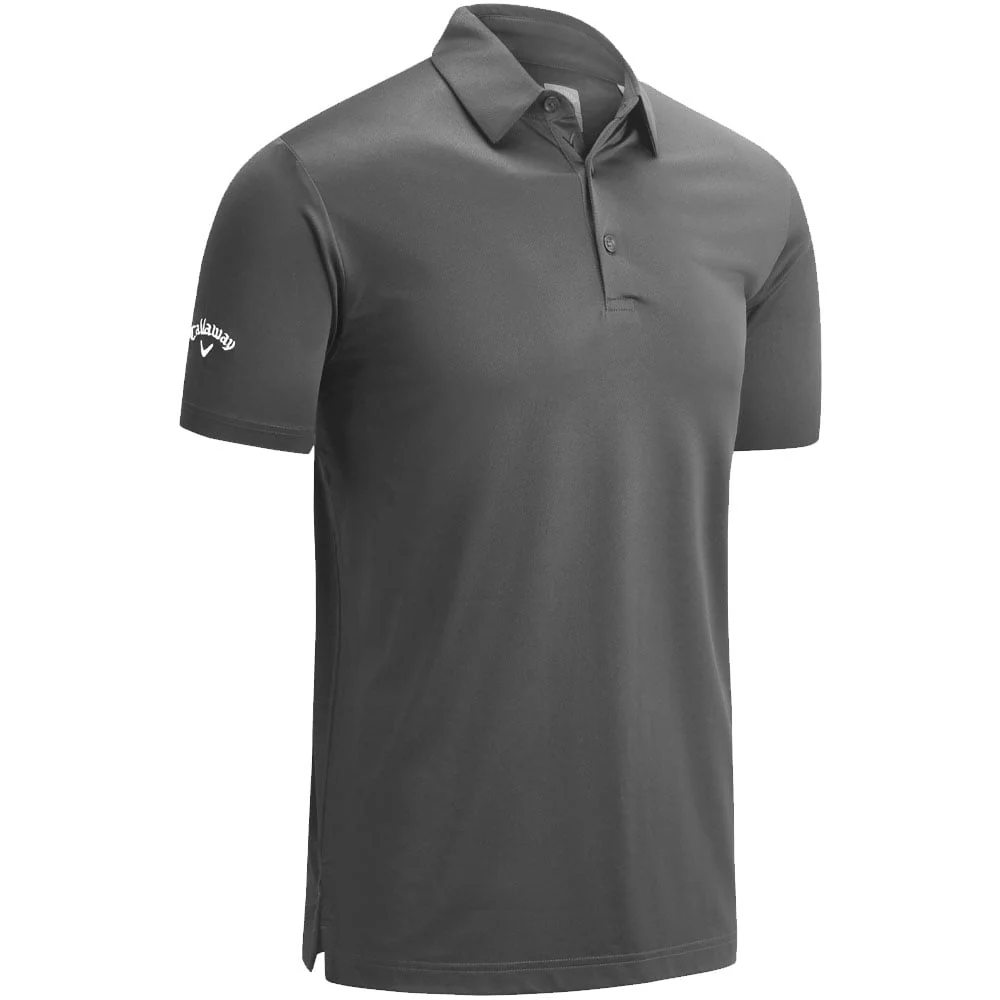 Callaway Swing Tech Solid Print Polo Asphalt
