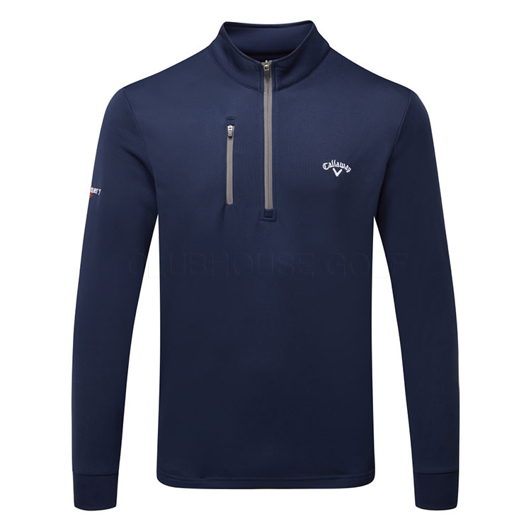 Callaway Tour Fleece Zip Sweater Peacoat Cgkff0y0