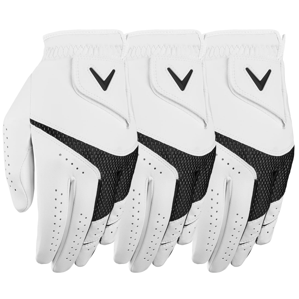 Callaway WEATHER SPANN GOLF GLOVE - 3 PACK