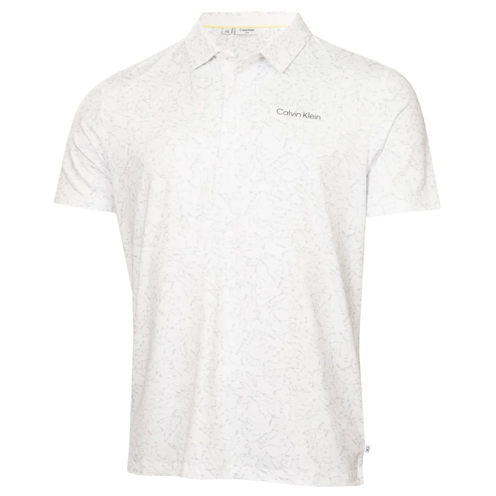 Calvin Klein Abstract Watercolour Printed Polo