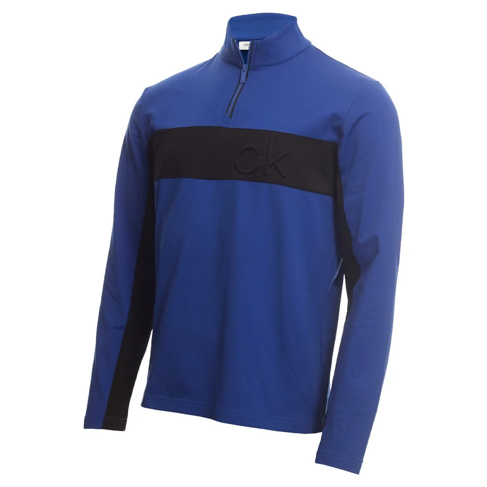 Calvin Klein Embossed Quarterzip Insul Lite Pullover