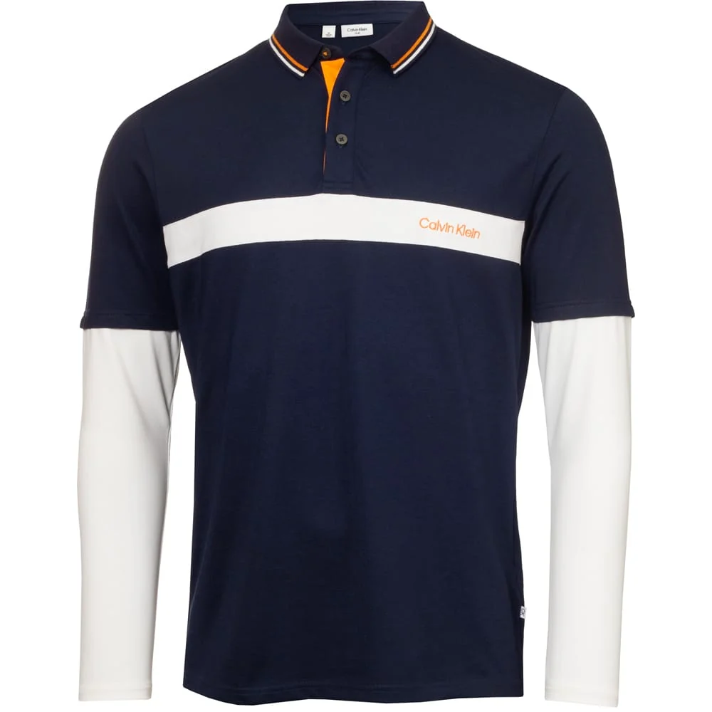 Calvin Klein Hubbard Long Sleeve Polo Hybrid
