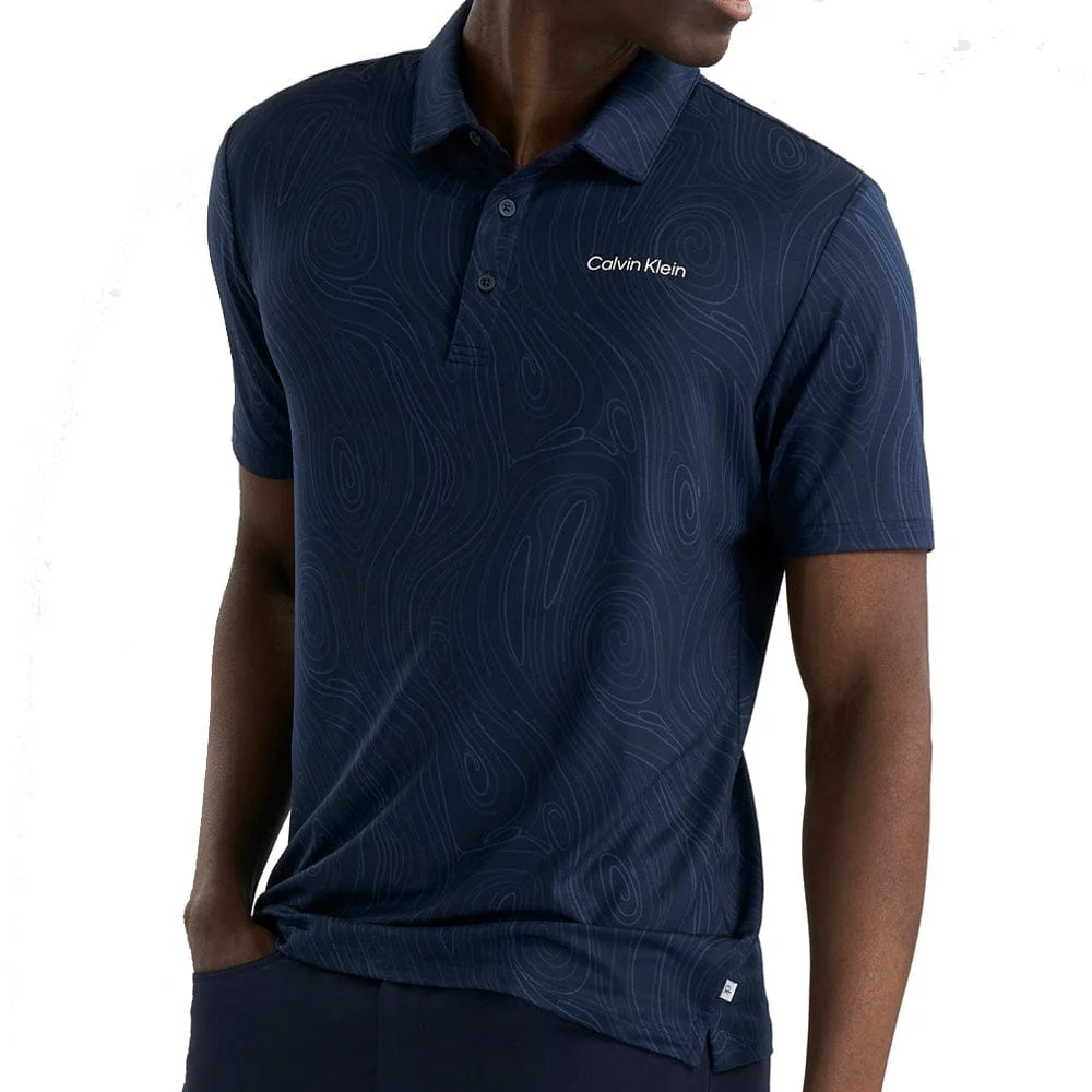 Calvin Klein Marble Print Polo