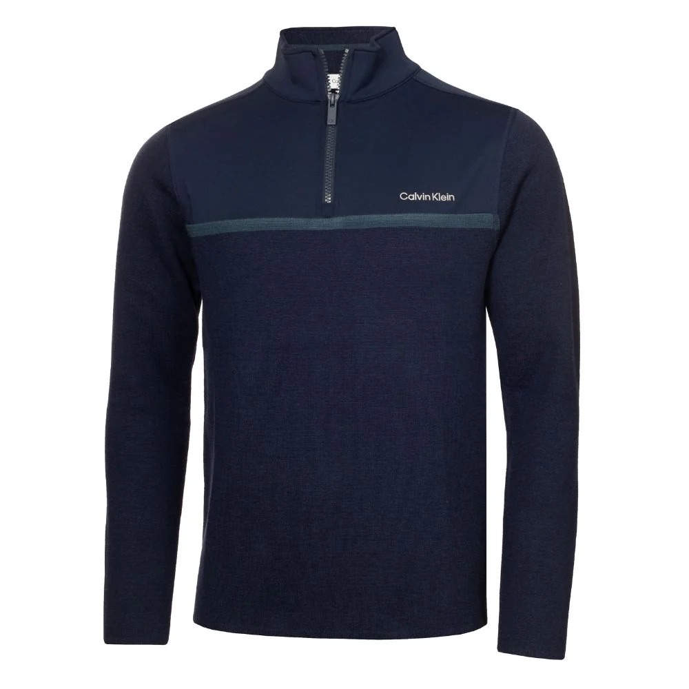Calvin Klein Padera Zip Sweater 2024 Ckma24918 Evening Hybrid