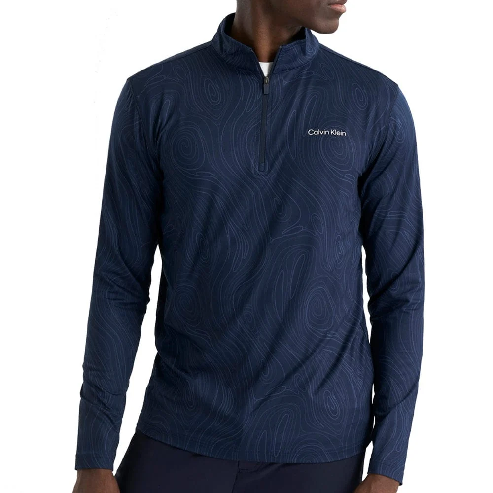 Calvin Klein Printed Newport Quarterzip