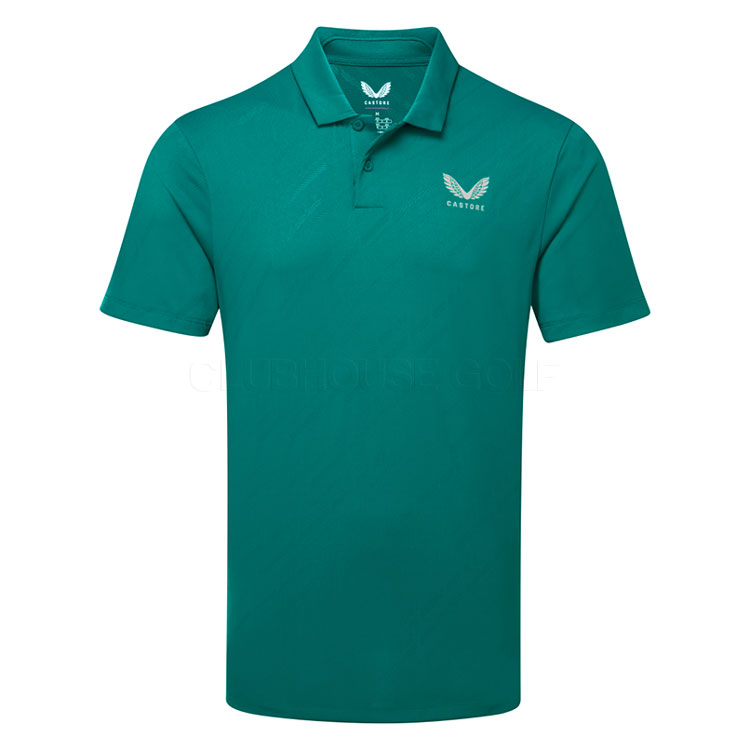 Castore Lvs Engineered Knit Polo Deep Lake Alloy Mlm00035cas J020