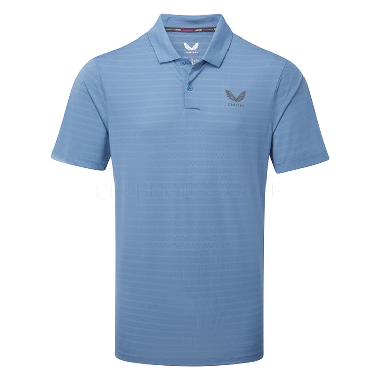 Castore Striped Polo Moonlight Gunmetal Mlm00047cas D062