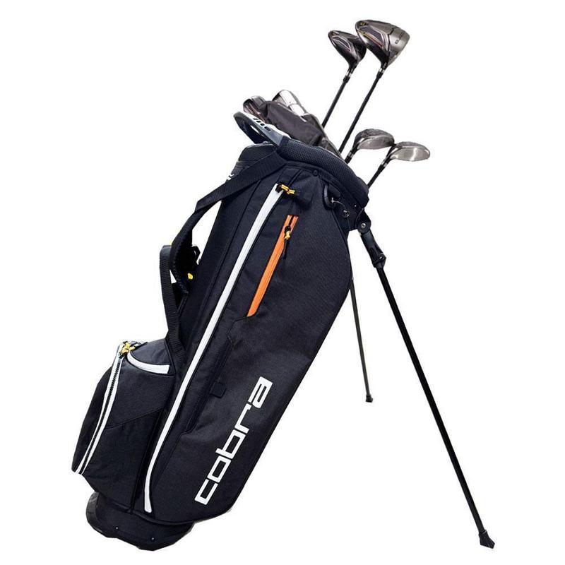 Cobra Fly XL 2 Golf Package Set - +1'' Longer Steel Stand Bag (11-Piece) - Stiff