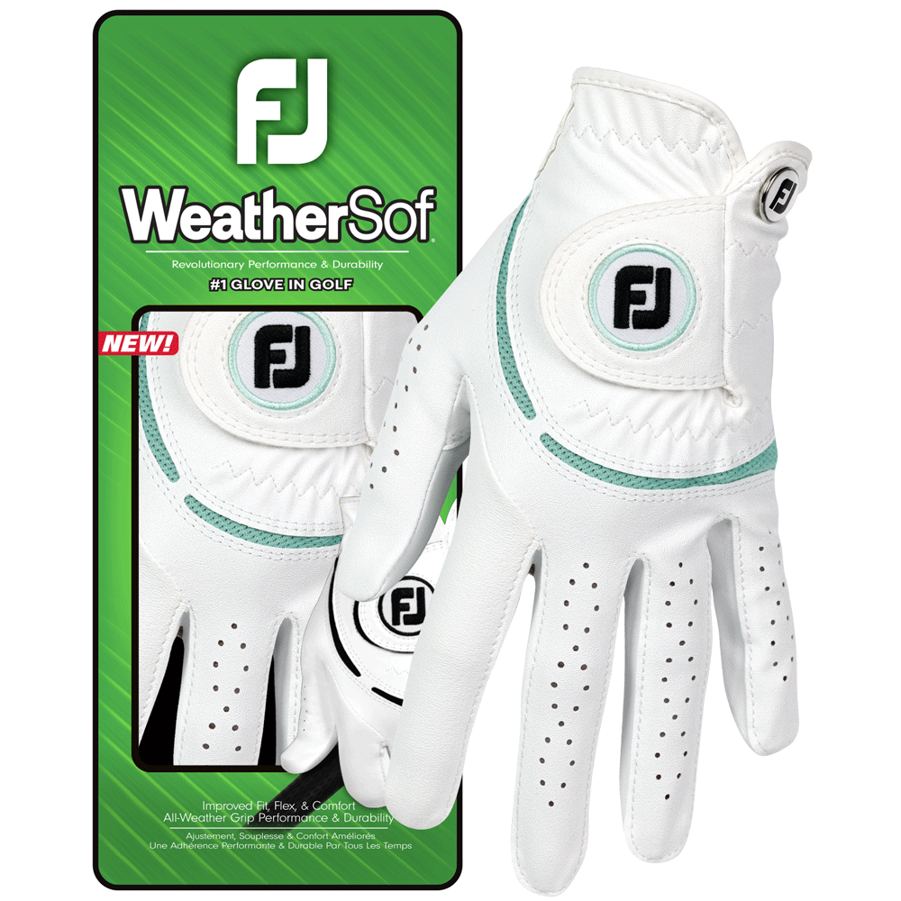 FootJoy 2026 WEATHERSOF LADIES ALL WEATHER GOLF GLOVE - / SEAGLASS