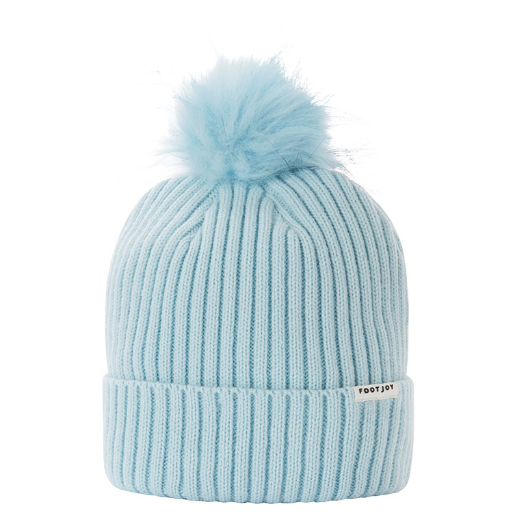 FootJoy Cuffed Bobble Beanie Ice 45959h 4z Ladies