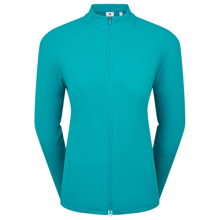 FootJoy Full Zip Rib Midlayer Tile Ladies