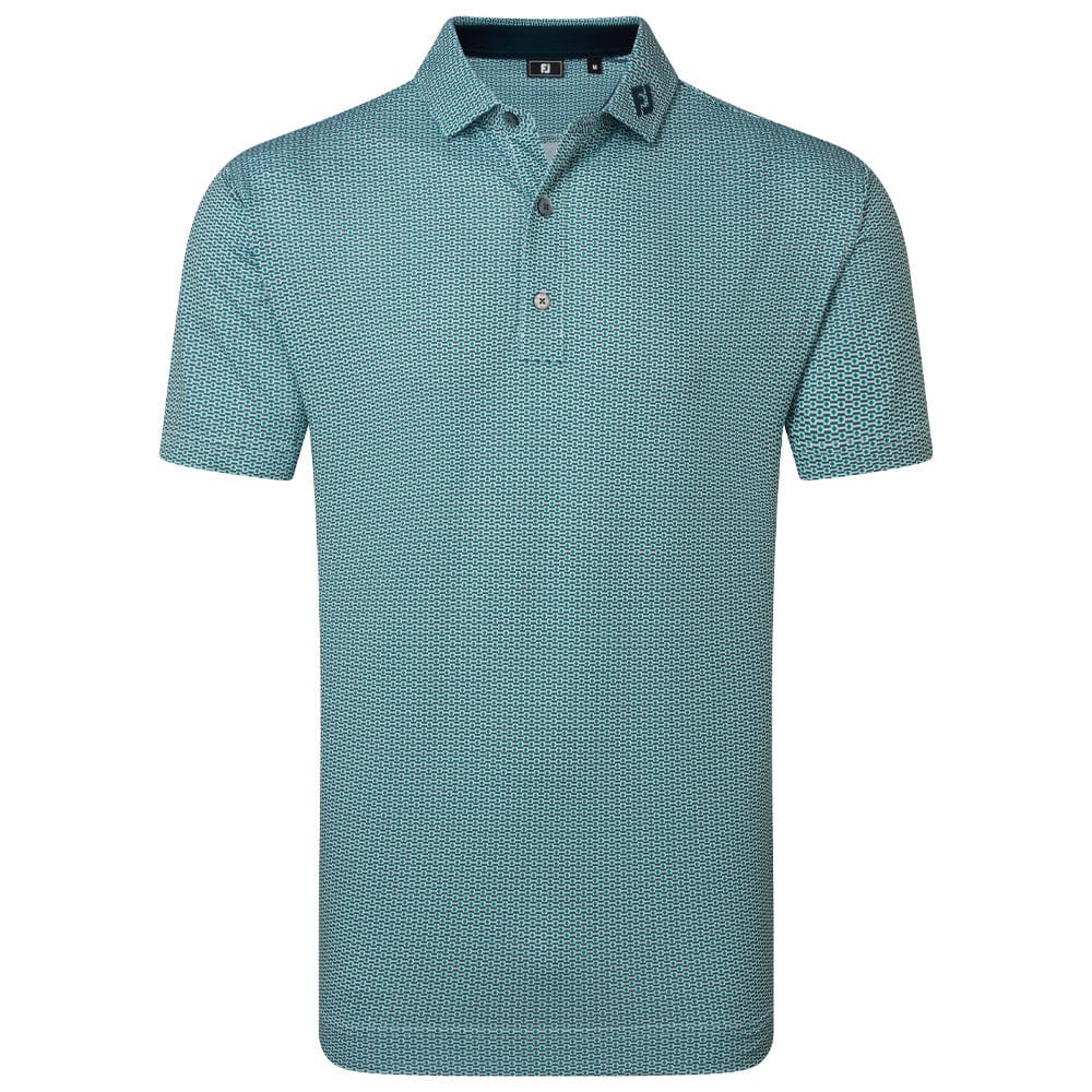 Footjoy Nautical Flag Print Lisle Polo Field