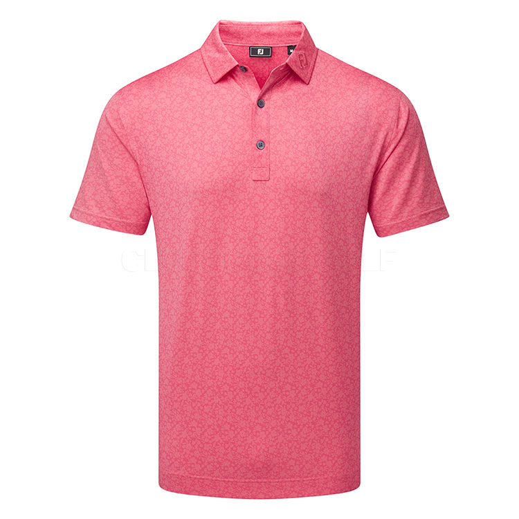 FootJoy Painted Floral Lisle Polo Lemonade